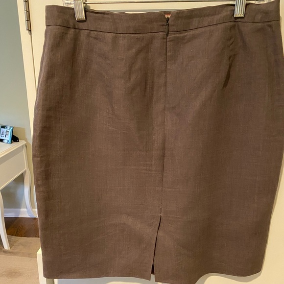 J. Crew Linen Pencil Skirt Size: 10 - Picture 4 of 5